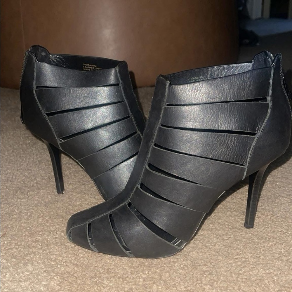 Elegant Black Women's Heeled Ankle Boots